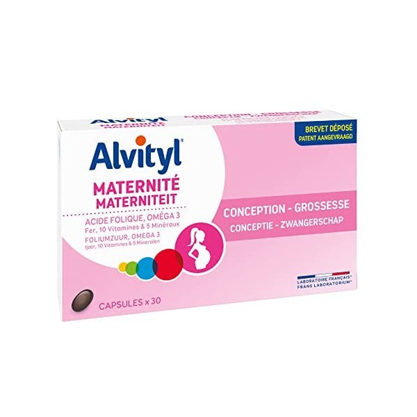 Alvityl - Conception Grossesse - Femmes enceintes et allaitantes - Acide folique 400 μg - 30 capsules