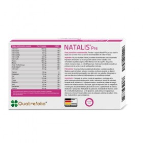 PACK 3| SanaExpert Natalis Pre | COMPLÉMENT ALIMENTAIRE POUR LA FERTILITÉ ET LA GROSSESSE | avec acide folique, Quatrefolic, 