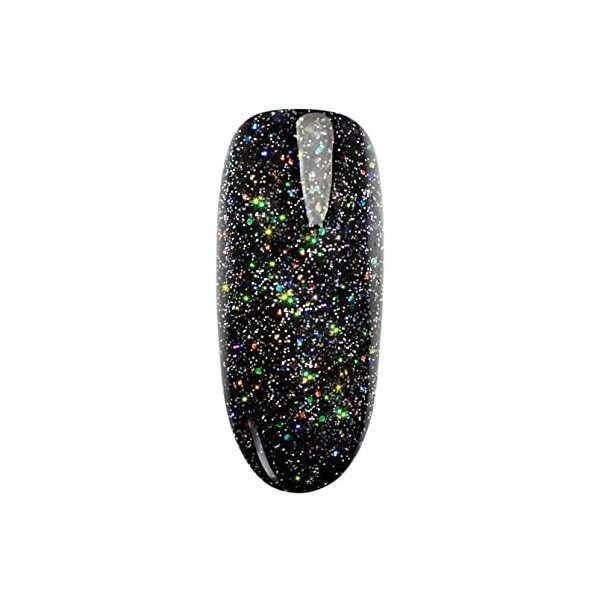 NEONAIL Vernis Semi Permanent Top Coat 7,2 ml Vernis Gel UV Semi Permanent Top Glow Multicolor Holo Top Coat Vernis à Ongles 