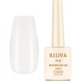 5 en 1 Builder Gel Construction en Format Vernis, Ongle Couche Base, UV Gummy Base et Structure pour Pose Américaine Extensio