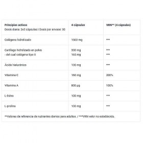 Biotech Usa | Hyaluronic & Collagen 120 Caps | Collagène | Collagène provenant de 2 sources et acide hyaluronique