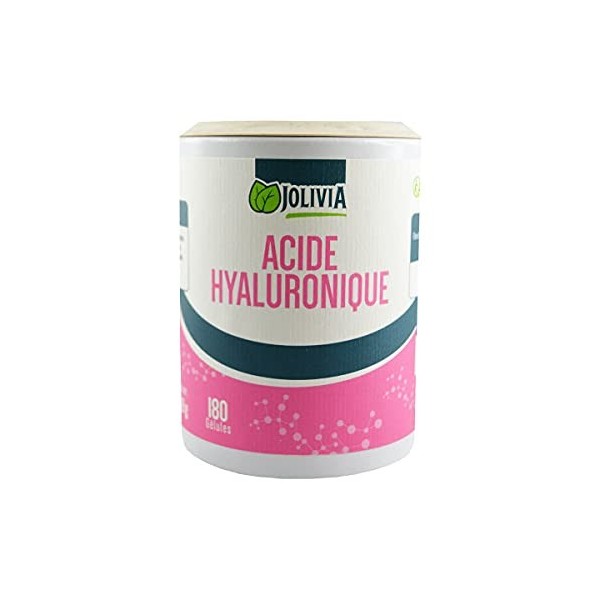 Acide Hyaluronique - 180 gélules végétales de 60 mg | Format Gélule | Complément Alimentaire | Vegan | Fabriqué en France