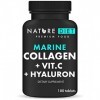 Nature Diet - Collagène marin avec acide hyaluronique et vitamine C, 180 comprimés, 500 mg | Peptane F | Collagène de poisson