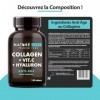 Nature Diet - Collagène avec acide hyaluronique et vitamine C, 180 comprimés, 500 mg | Anti-âge | Collagène hydrolysé