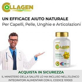 J.Armor Collagène Marin Hydrolysé 840 mg Avec Acide Hyaluronique 100 mg Supplément 90 Gélules