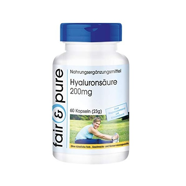 Fair & Pure® - Acide hyaluronique 200mg haute dose - 60 gélules