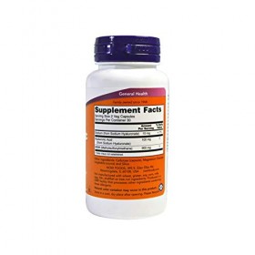 Now Foods Acide hyaluronique 50 mg avec MSM, 60 capsules végétaliennes
