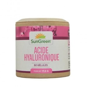 Acide Hyaluronique - 60 gélules végétales de 60 mg | Format Gélule | Complément Alimentaire | Vegan | Fabriqué en France
