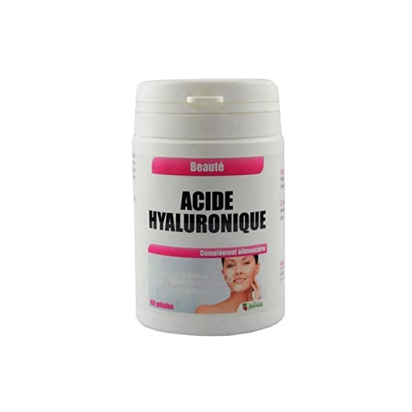 Acide Hyaluronique - 60 gélules végétales de 60 mg | Format Gélule | Complément Alimentaire | Vegan | Fabriqué en France