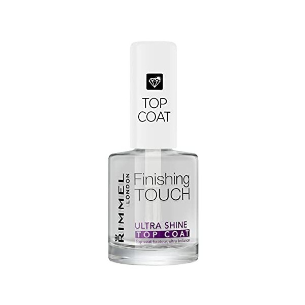 Rimmel Base/Top Coat 5 en 1 Résistance/Hydratation Tous Type dOngles, Base et top coat 5 en 1, 12 ml Lot de 1 