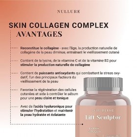Collagene Marin et Acide Hyaluronique | Peptane F Pur | Formule Naturelle Anti-Rides + Vitamine C + Magnésium Marin + Resvéra