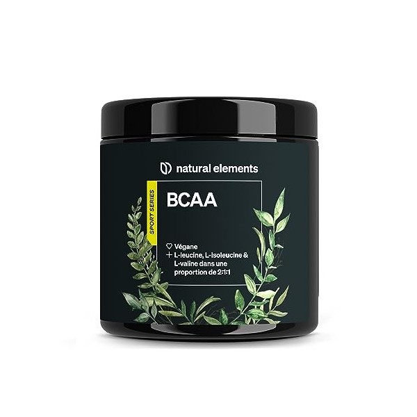 BCAA – 360 petites gélules – acides aminés essentiels leucine, isoleucine et valine – végane, hautement dosé, sans additifs –