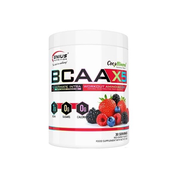 Genius Nutrition BCAA-X5 360g Red Énergie