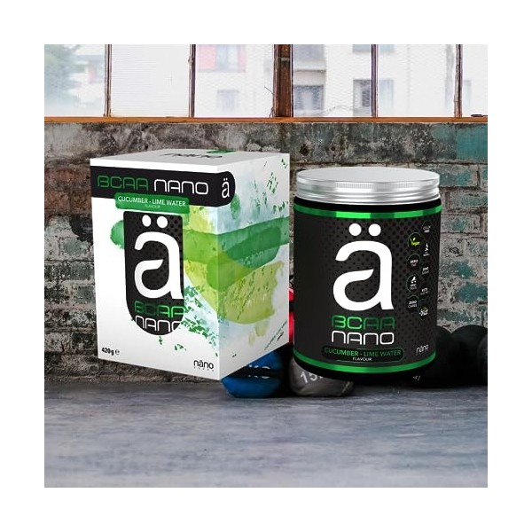 NanoSupps BCAA nano 420g Concombre Citron vert Water