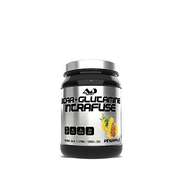 Intrafuse - BCAA - Glutamine - Addict Sport Nutrition ananas | 500 gr