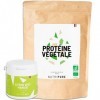 NUTRIPURE - PACK Protéine VEGAN BIO 1kg + Arôme Mangue - Complément Alimentaire Sport & Musculation - Protéine Végétale de Po