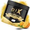 Créatine Monohydrate Creapure® | Aromatisé | Poudre | 100% Pure | Qualité Premium | Musculation | Force | 300g | Orange 