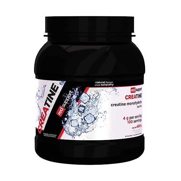 Red Support Creatine Monohydrate de créatine pour plus dénergie pendant lentraînement Construction de la masse musculaire M