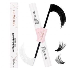 Lash Bond et Seal Colle DIY Cluster Cils Adhésif Colle dextension de Cils Durable et imperméable 2 en 1 Convient pour Grappe