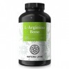 NATURE LOVE® L-arginine base avec citrulline - 365 gélules - Arginine végétale haute qualité en forme BASE avec une pureté de