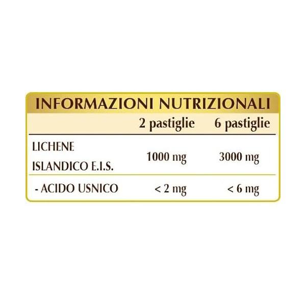 Lichene Islandico 80 pastilles Giorgini