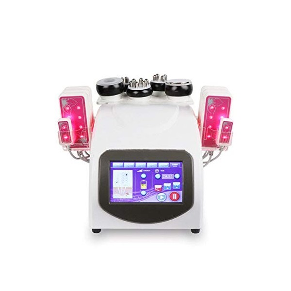 Machine de cavitation 6 en 1 pour perte de poids, soins de la peau et cavitation 40 K Lipo L-a-s-e-r pour enlever la graisse 