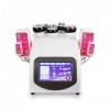 Machine de cavitation 6 en 1 pour perte de poids, soins de la peau et cavitation 40 K Lipo L-a-s-e-r pour enlever la graisse 