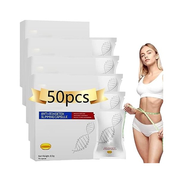 SLIMFUSE™ Capsule Amincissante Détox Anti- Démangeaisons, SLIMFUSE Anti-Itch Detox Slimming Capsule, Natural Detox Slimming C