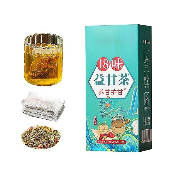 18 Flavors Liver Care Tea - 18 Flavors of Liver Protection Tea,Daily Liver Nourishing Tea,Chinese Nourishing Liver Tea,18 Dif