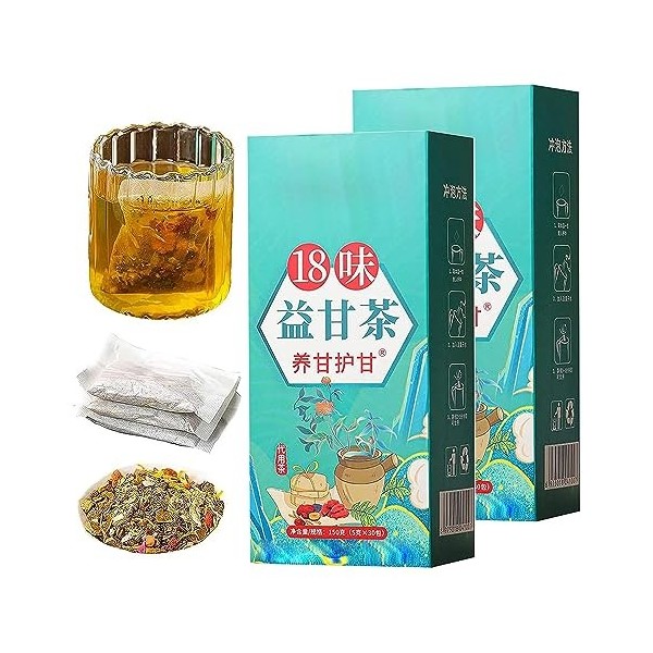 18 Flavors Liver Care Tea - 18 Flavors of Liver Protection Tea,Daily Liver Nourishing Tea,Chinese Nourishing Liver Tea,18 Dif