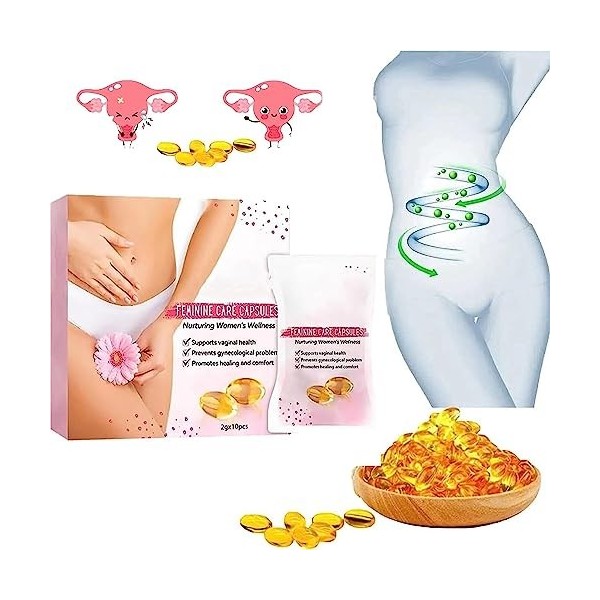 New Anti-Itch Detox Slimming Capsules,Feminine Care Capsules,Intimate Area Anti-Itch Detox Capsule,Instant Tightening Detox C