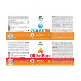 Natures Finest OK!FatBurn + OK!WaterOut | Atteignez une minceur extrême avec la boisson à la tyrosine et à la carnitine | St