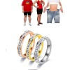 2 pièces Anneau De Perte De Poids Magnétique Bague Amincissante Amincissante Fat Burning Outils Minceur pour Hommes Femmes,Mé