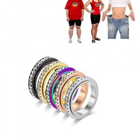 WOund 2 pièces Anneau De Perte De Poids Magnétique Bague Amincissante Amincissante Fat Burning Outils Minceur pour Hommes Fem