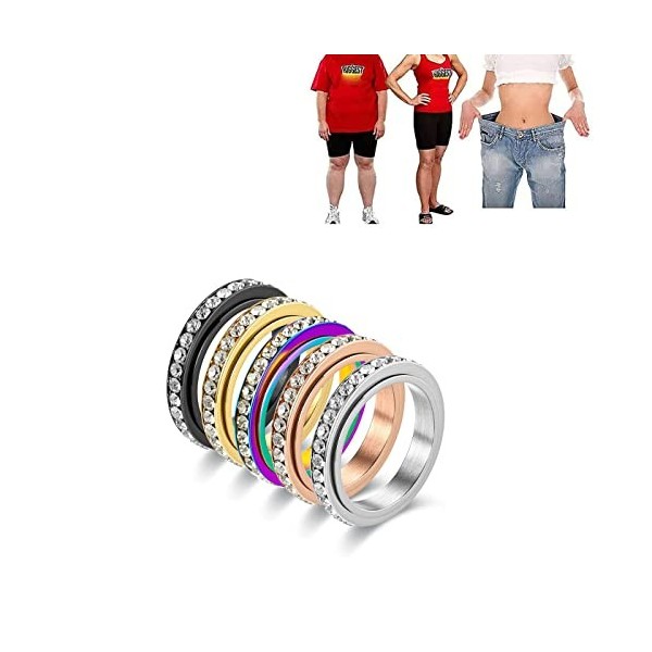 WOund 2 pièces Anneau De Perte De Poids Magnétique Bague Amincissante Amincissante Fat Burning Outils Minceur pour Hommes Fem