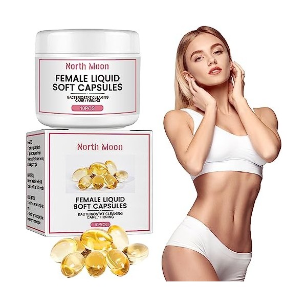 North Moon Natural Vaginal Repair Capsule - Firming Repair & Pink and Tender Natural Capsule, Soothe&Slim Anti-Itch Detox Sli