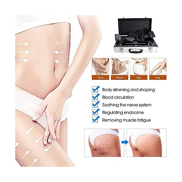 X&Z-XAOY Appareil De Massage Vibrant pour Le Corps avec 5 Têtes De Massage Machine À Pousser Les Graisses par Vibration Élect