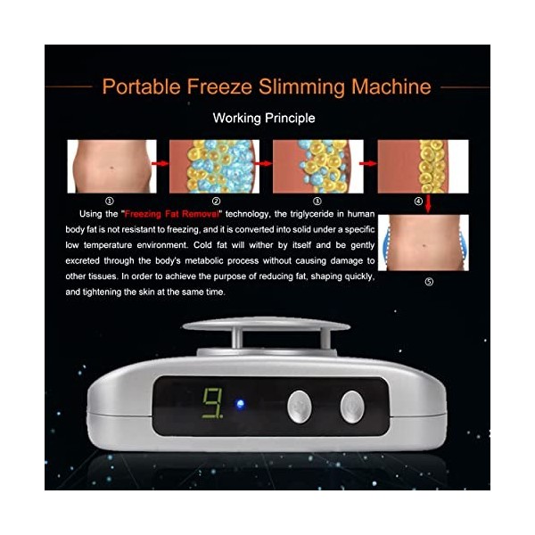 AIBOTY Portable Freeze Fat Removal Machine Ventre Graisse Brûleur Ceinture Corps Lipolyse Façonnage Minceur Machine Idéal pou