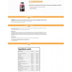 CLENBUREXIN 270 capsules | Brûleur de graisse thermogénique | Perte de poids | Minceur | Réduction des tissus adipeux | Pilul