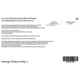 Now Foods, 8 Billion Acidophilus & Bifidus Bonne Culture Bactérienne , 120 Capsules végétaliennes, Testé en Laboratoire, San