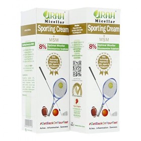Urah Sporting Cream + MSM, Relieve Muscle Ache, Sprain, Sport Injury, frozen shoulder, Cramp, Body Pain, inflammation, stiffn