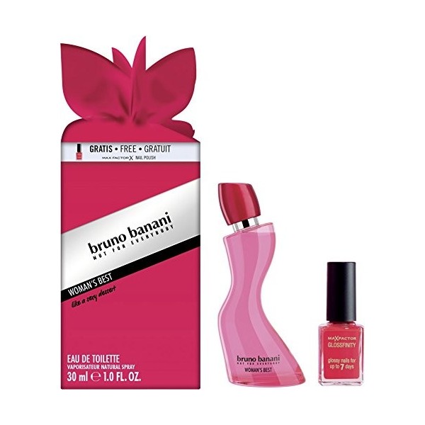 Bruno Banani Vernis à ongles pour femme Best EdT 30 ml + Max Factor