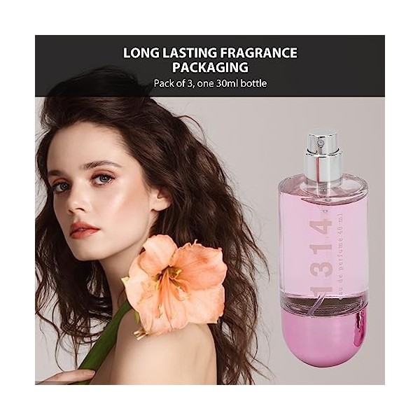 3pcs 30ml Lady Parfums, Coffret Cadeau Parfum, Atomisation Fine de Buse en Aluminium, Parfum Parfum Longue Durée Large Gamme 