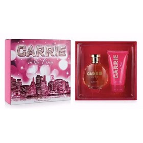 Carrie In The City Coffret cadeau 2 pièces de parfum pour femme – Eau de parfum pour femme 100 ml et lotion pour le corps 130
