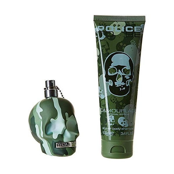 Police To Be Coffret Camouflage pour Homme - Parfum 75 ml + Gel Douche Cheveux/Corps 75 ml