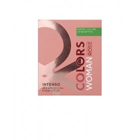 Benetton - Rose Intenso from United Colors, Eau de Parfum pour Femme - Longue tenue - Fragrance intense, jeune et fraîche - N