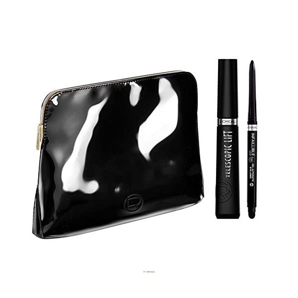 LOréal Paris - Mascara Volume et Longueur +5mm - Sans Paquet - Infusé aux Céramides - Telescopic Lift - Noir