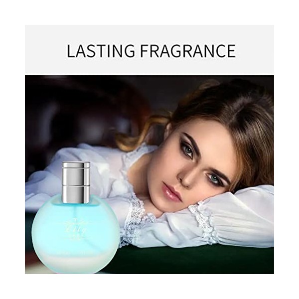 Parfum pour Femme, 50 Ml Eau de Parfum Vaporisateur Parfum Floral Longue Durée Parfum Corporel pour Femme Lis 