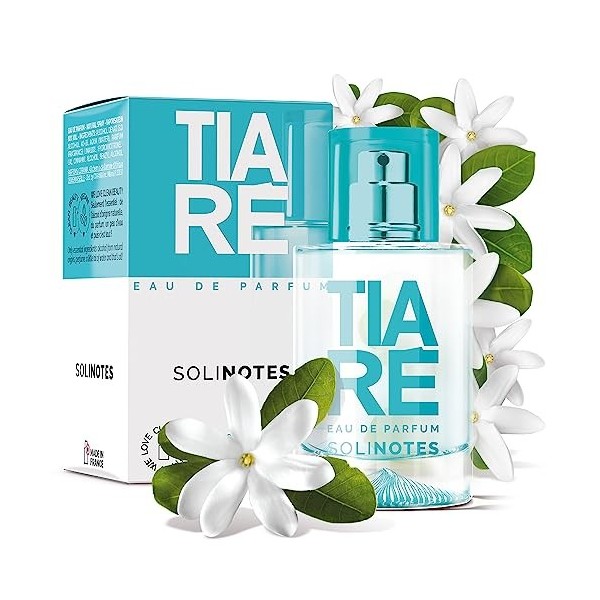 Parfum Femme SOLINOTES Tiaré - Eau De Parfum | Fragrance Florale et Apaisante - Cadeau Parfait pour Elle - 50 ml