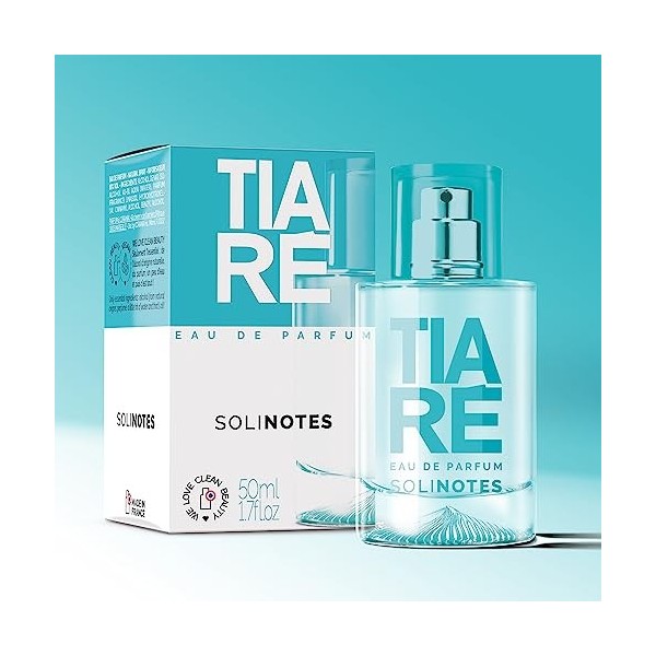 Parfum Femme SOLINOTES Tiaré - Eau De Parfum | Fragrance Florale et Apaisante - Cadeau Parfait pour Elle - 50 ml
